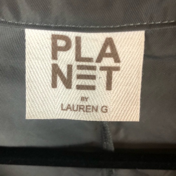 Planet by Lauren G Nickel Drawstring Jacket Black OS - Picture 14 of 17